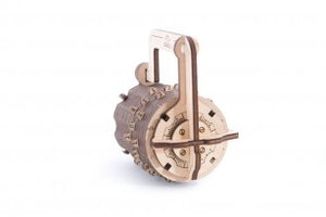 Combination Lock Wooden Model
